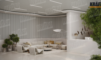 Light. Lines. Metallic. The formula for the perfect hotel reception space by KRAFT